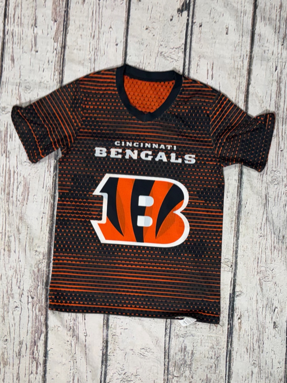 Cincinnati Bengals NFL Flag Football Boys Kids Reversible Jersey